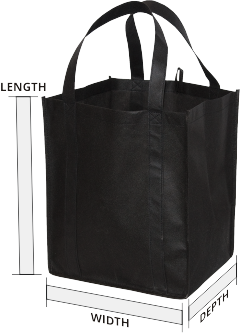Extra Large Recycled Shopping Tote | Custom Tote Bags | Entripy